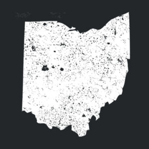 Distressed Ohio - Adult Tri Blend T Design
