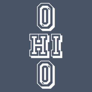 Ohio Stacked - Adult Tri-Blend Long Sleeve Hoodie Design