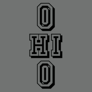 Ohio Stacked - Adult Tri-Blend 3/4 T Design