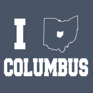 I Heart Columbus - Adult Tri-Blend Long Sleeve T Design