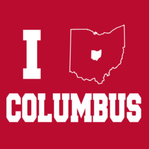 I Heart Columbus - Adult Colorblock Sweatshirt Design