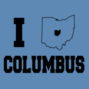 I Heart Columbus - Adult Tri Blend T Design