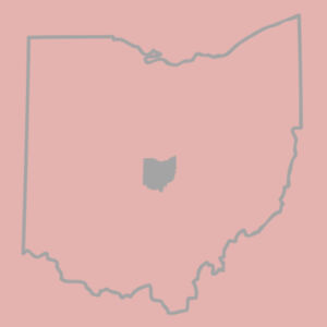 Ohio Outline - Ladies Long Sleeve Tri Blend T Design