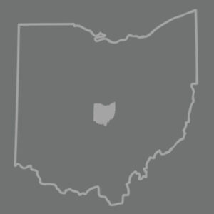 Ohio Outline - Adult Tri-Blend 3/4 T Design