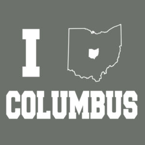 I Heart Columbus - Youth Heather Colorblock T Design